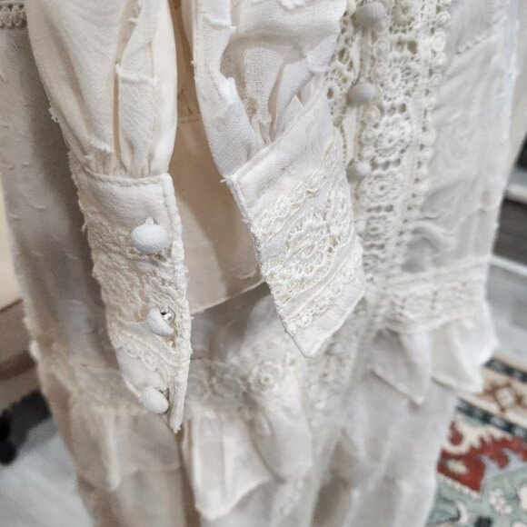 NWT Anewsta Floral Bohemian Long Sleeve Dress Sz Small - Picture 8 of 12